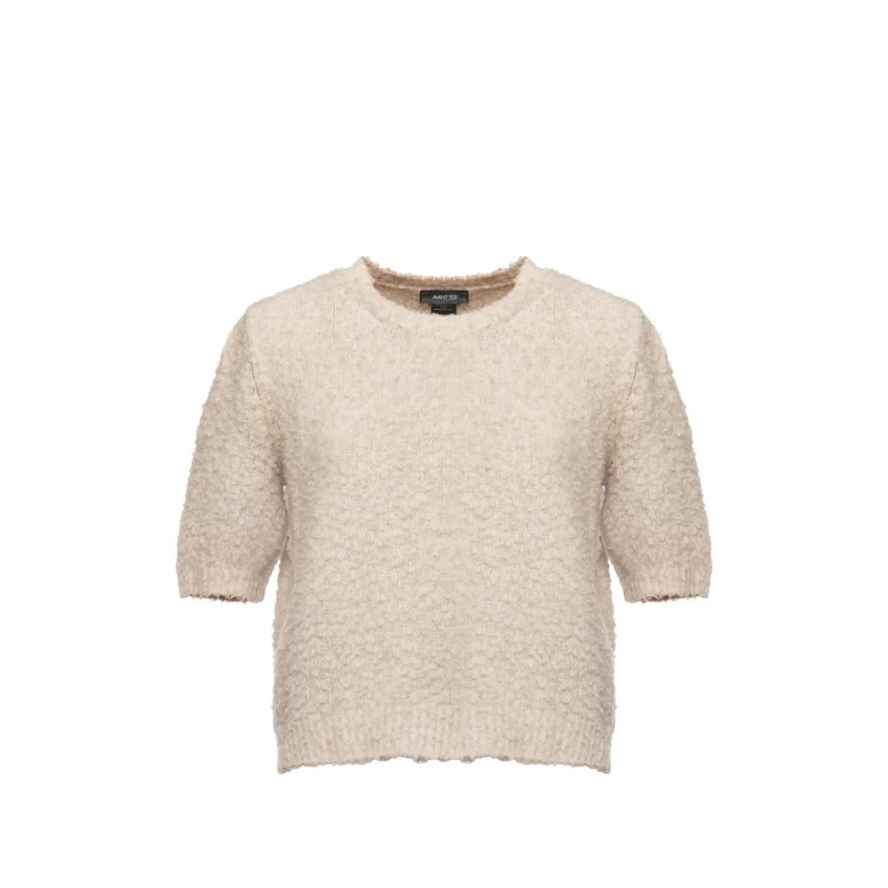 bouclé-knit short-sleeve sweatshirt 1