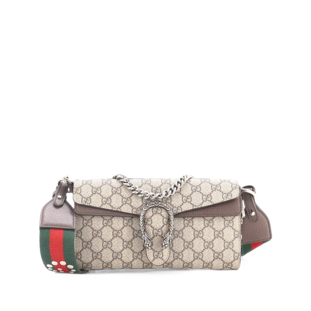 Маленькая сумка на плечо Dionysus East-West Flap Bag GG Coated Canvas 1