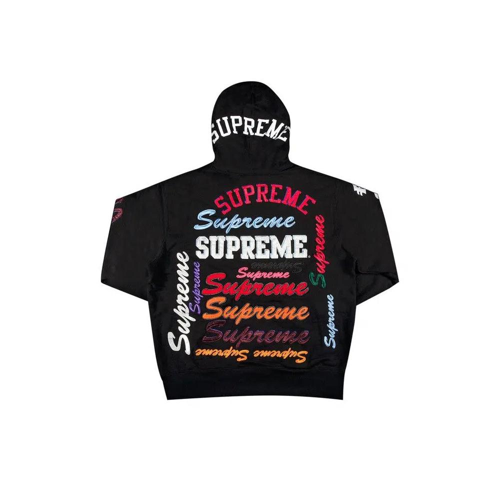 Худи Supreme Multi Logo Hooded Sweatshirt 'Black' 2
