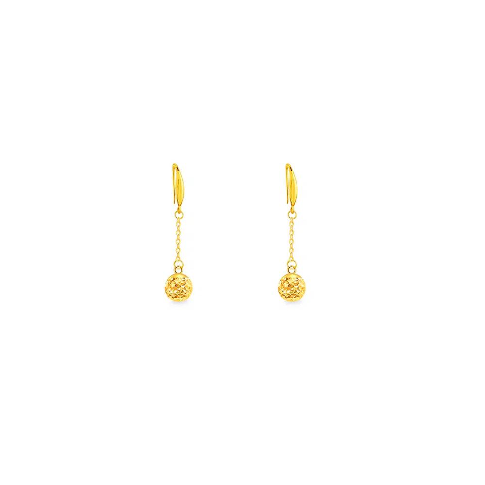 Серьги-капли из золота 375/9K S27 1