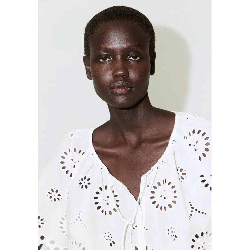 100% хлопковая блуза с вышивкой Broderie Anglaise 4