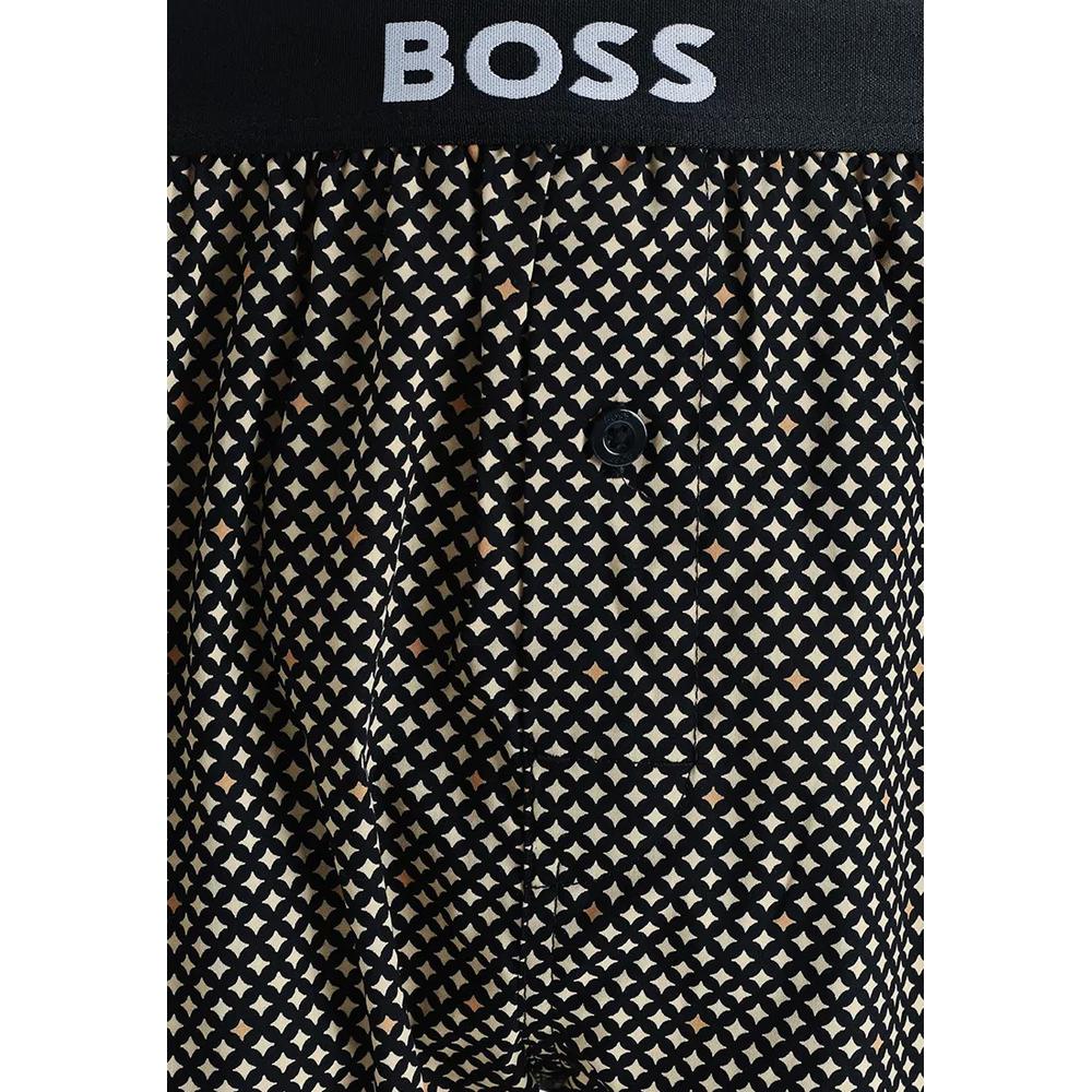 Хлопковые пижамные боксеры с логотипом на поясе, набор из 2 штук, BOSS Business 4