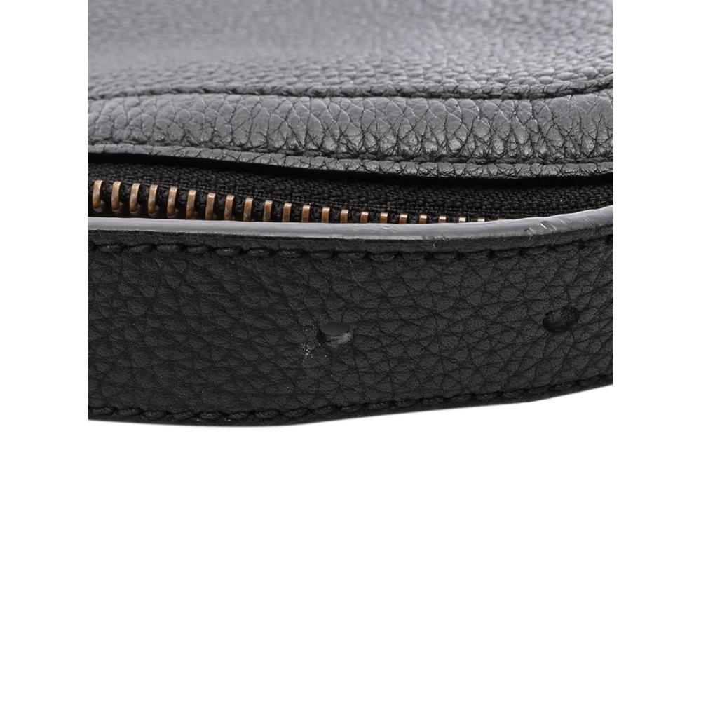 2000-2015 Grained Calfskin Logo Half Moon crossbody bag 2