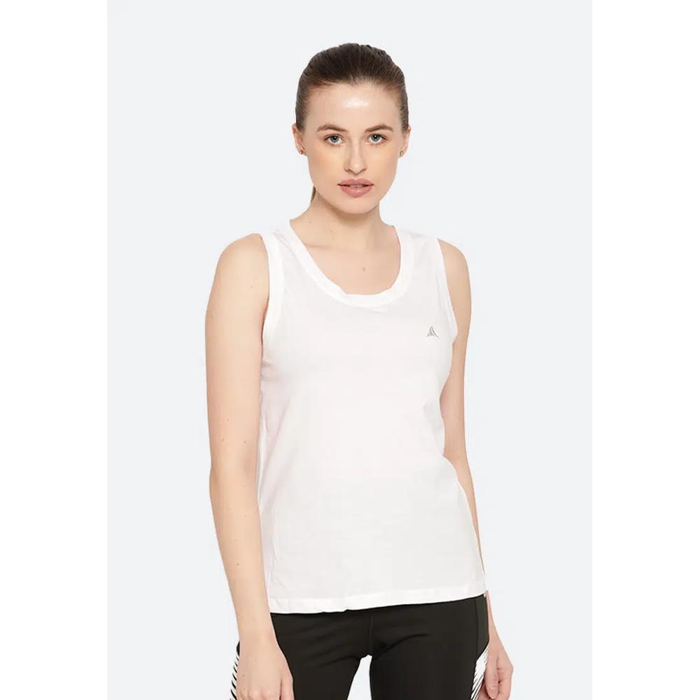 Базовый хлопковый топ-майка с круглым вырезом White Essential Cotton 1
