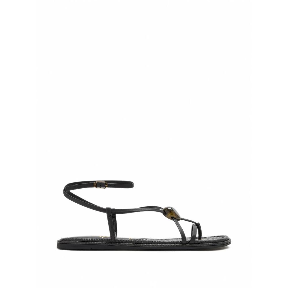 Rillie stone-embellished flat sandals 1
