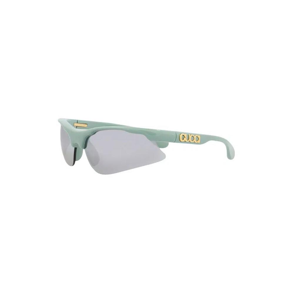 Солнцезащитные очки Gucci Shield-Frame Injection 'Green/Silver' 1