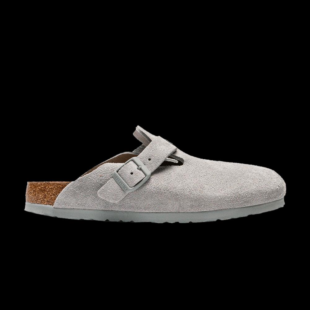 Деревянные сабо Birkenstock Boston из замши 'Pure Sage' 1