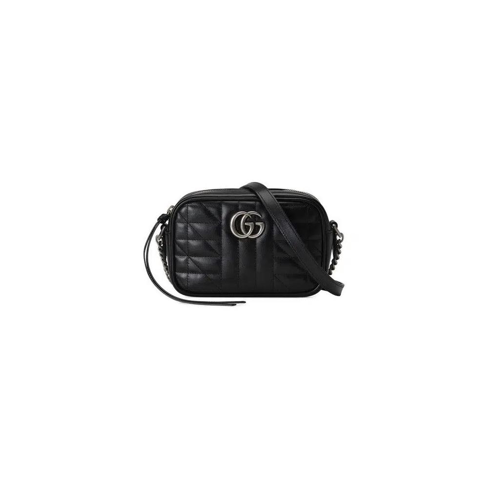 Сумки через плечо Gucci GG Marmont Mini Shoulder Bag 'Black' 1