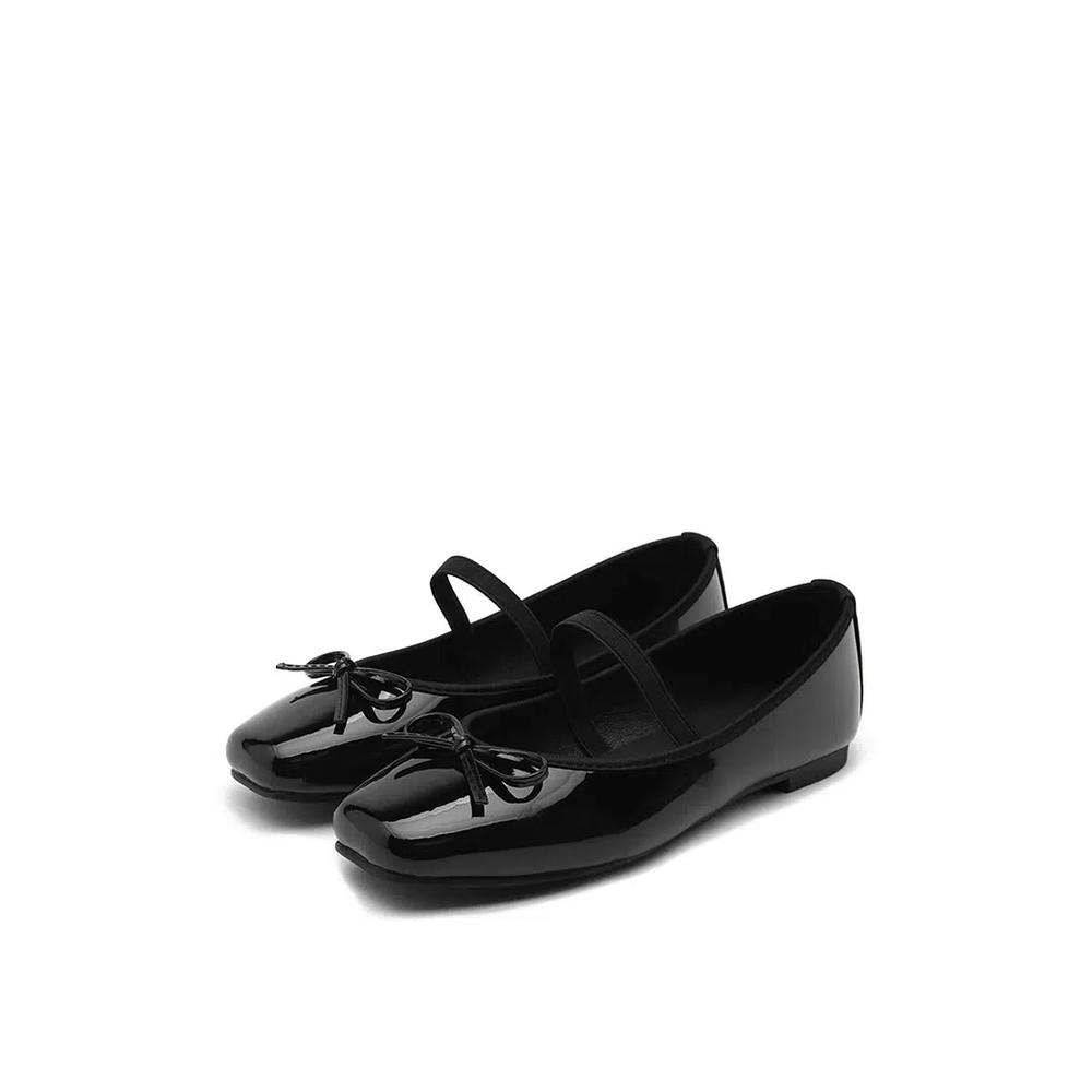Балетки Erino Enamel Ribbon Maryjane (1 см) - черные 3