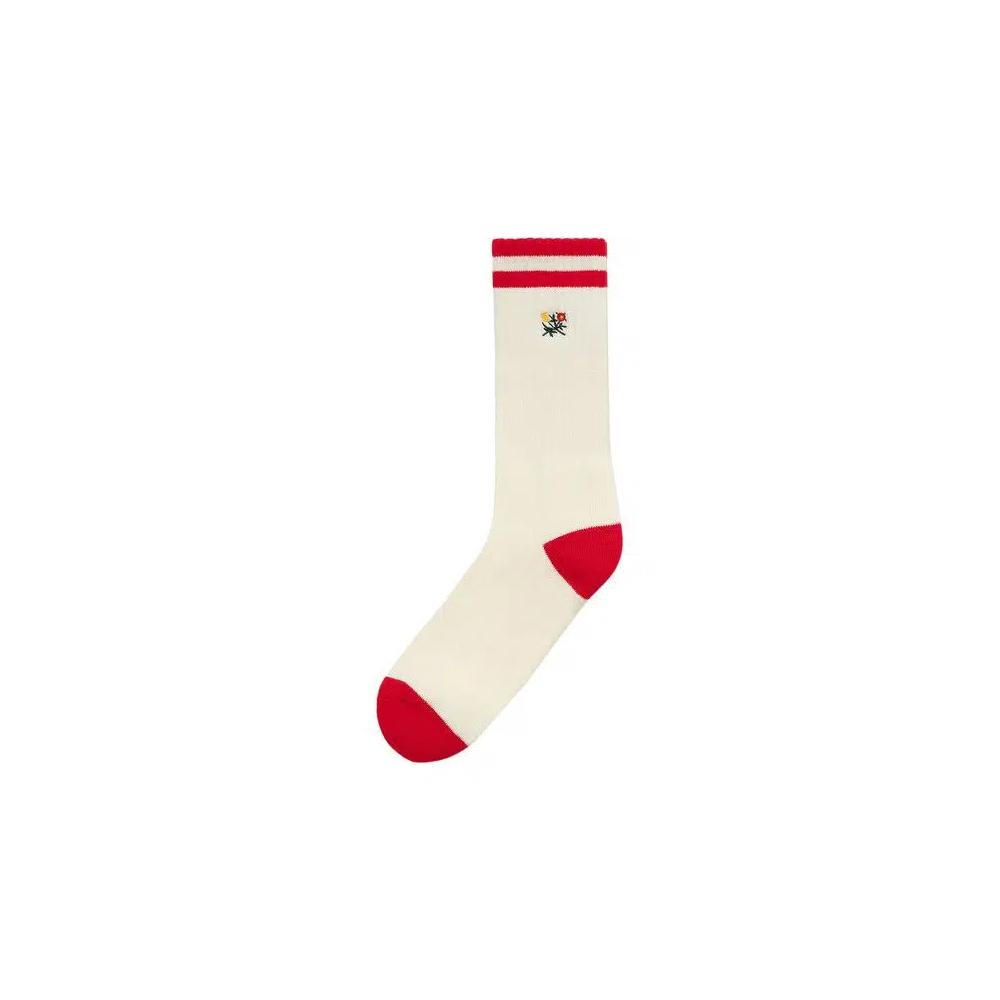 Носки и колготки Aimé Leon Dore Striped Crest Sock 'True Red' 1