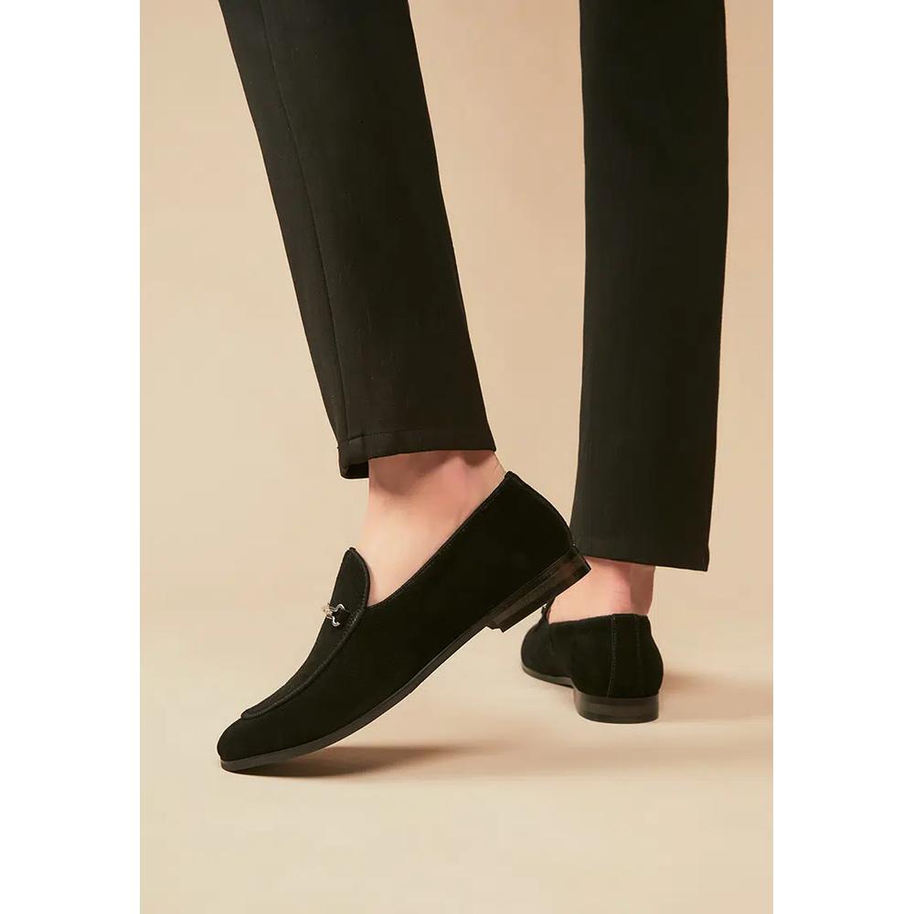 Лоферы из замши Cow Suede с подковкой KB-LG11G 6