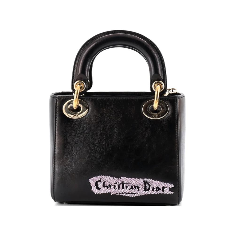 Мини-сумка на плечо Lady Dior Chain Bag Beaded Leather Mini 2