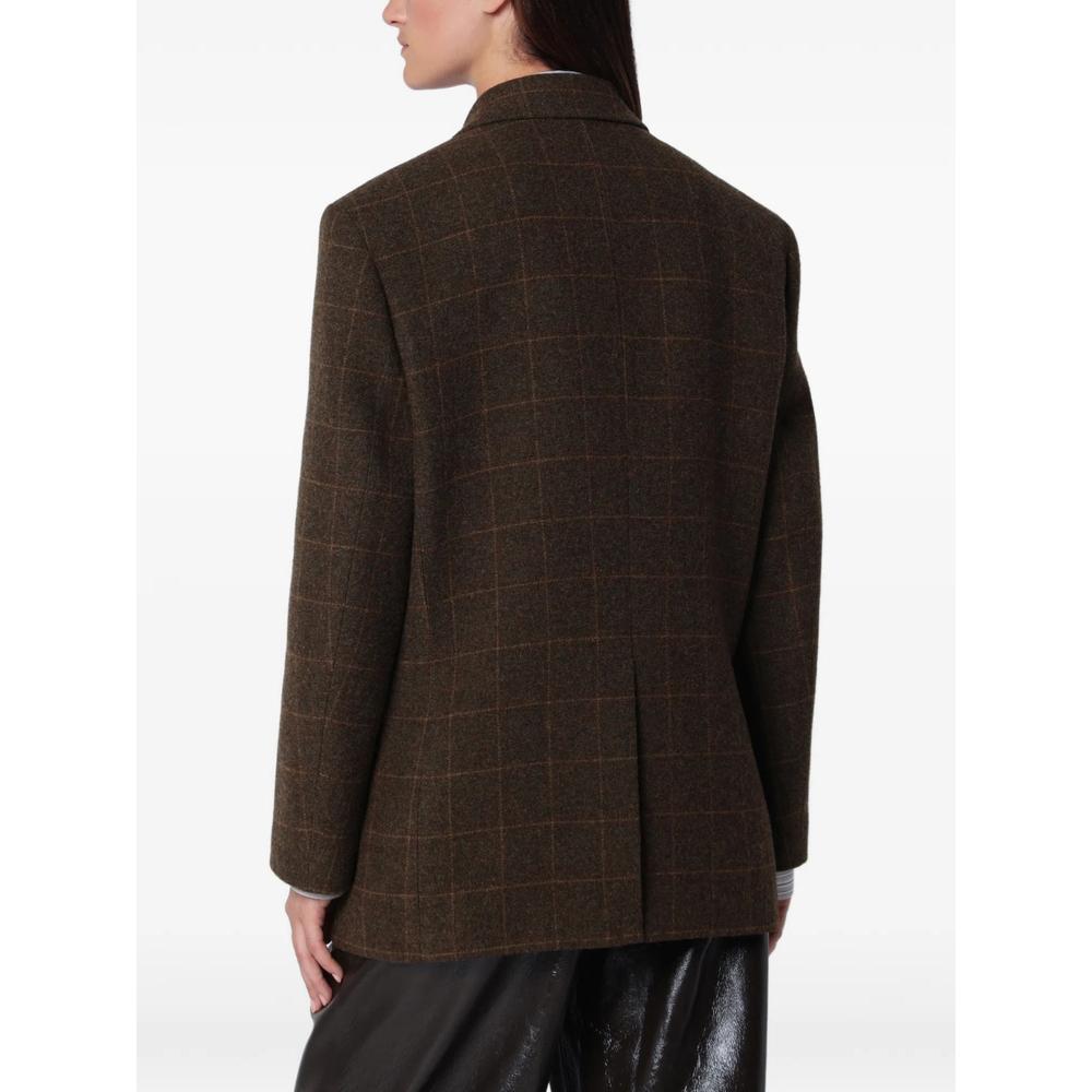 oversized checked virgin wool blazer 2