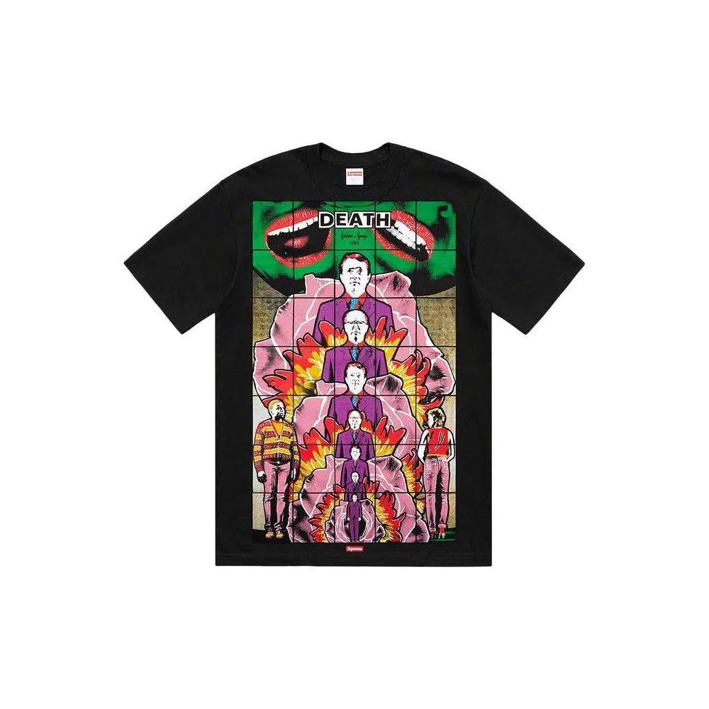 Футболка Supreme Gilbert And George DEATH Tee 'Black' 1