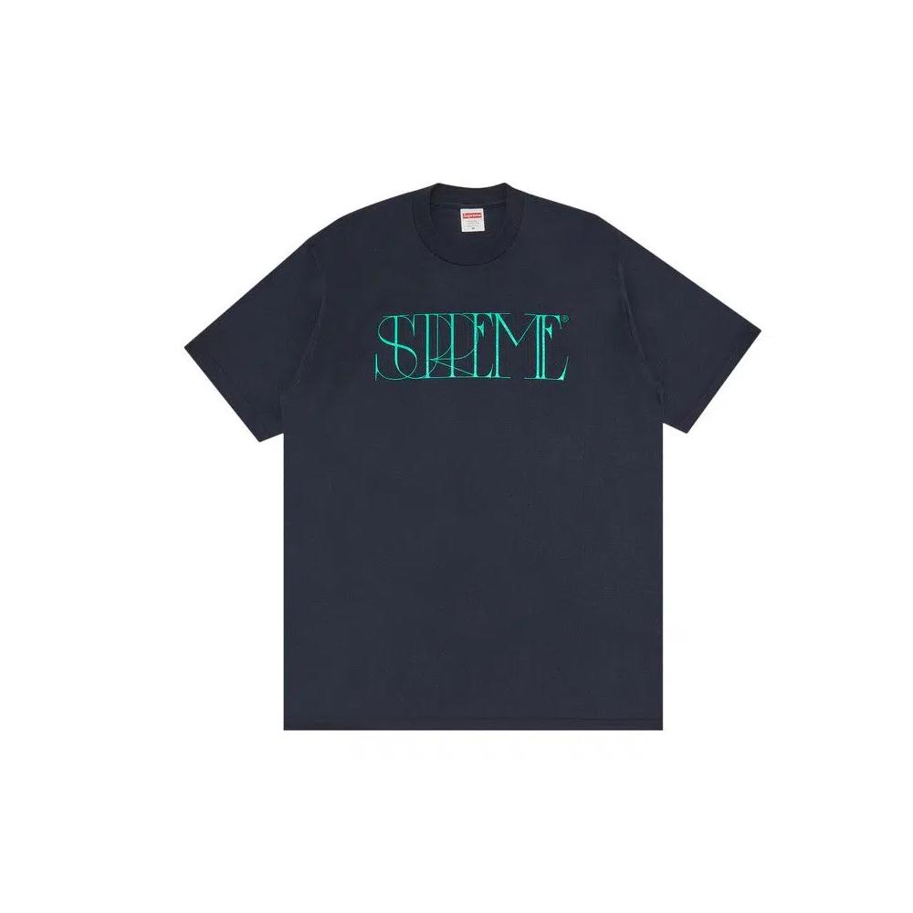 Футболки Supreme Trademark Tee 'Navy' 1