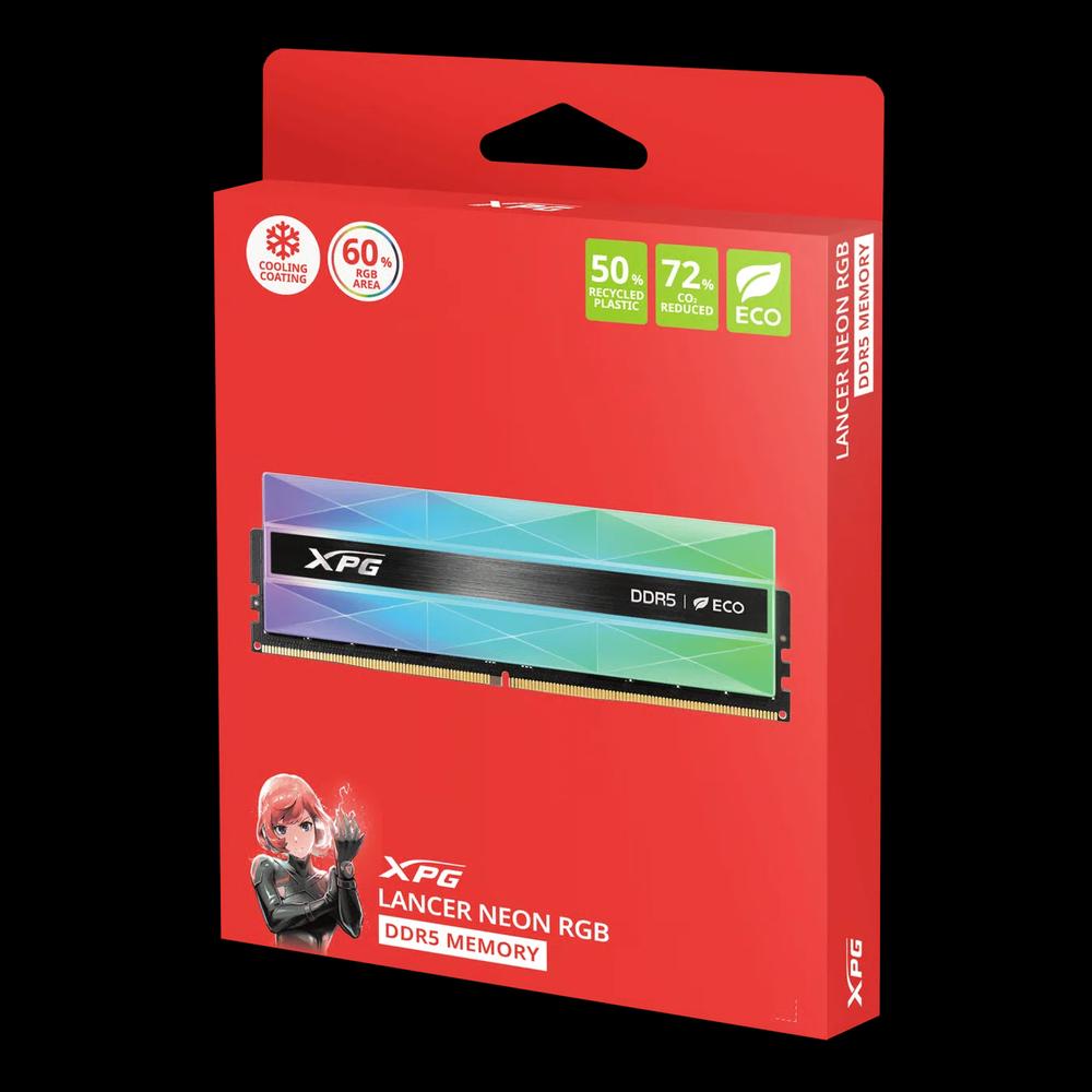 ADATA XPG Lancer NEON RGB DDR5 32GB Kit (2 x 16GB) 6000MHz CL30 3