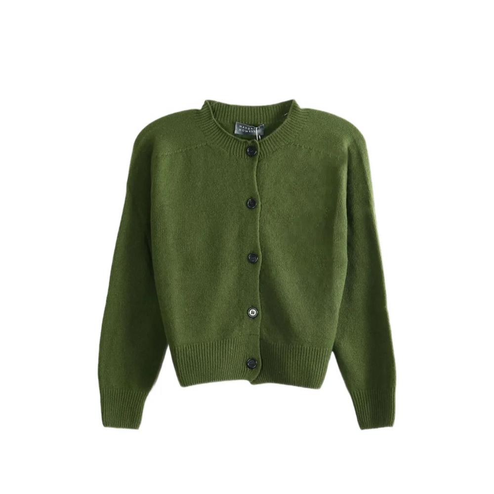 crew-neck button-up cardigan 1