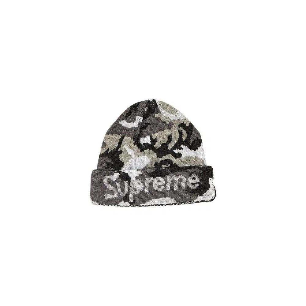Бини Supreme x New Era Split Beanie 'Черный' 2