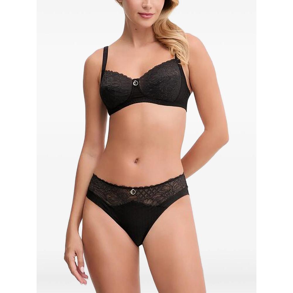 Sublime lace-overlay logo-charm bra 2