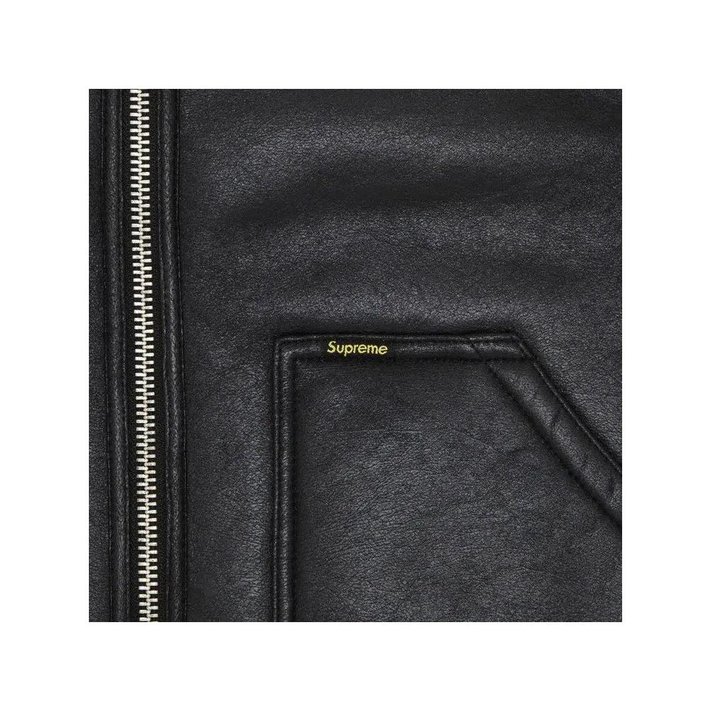 Жилет Supreme Reversible Faux Shearling Work Vest 'Black' 3