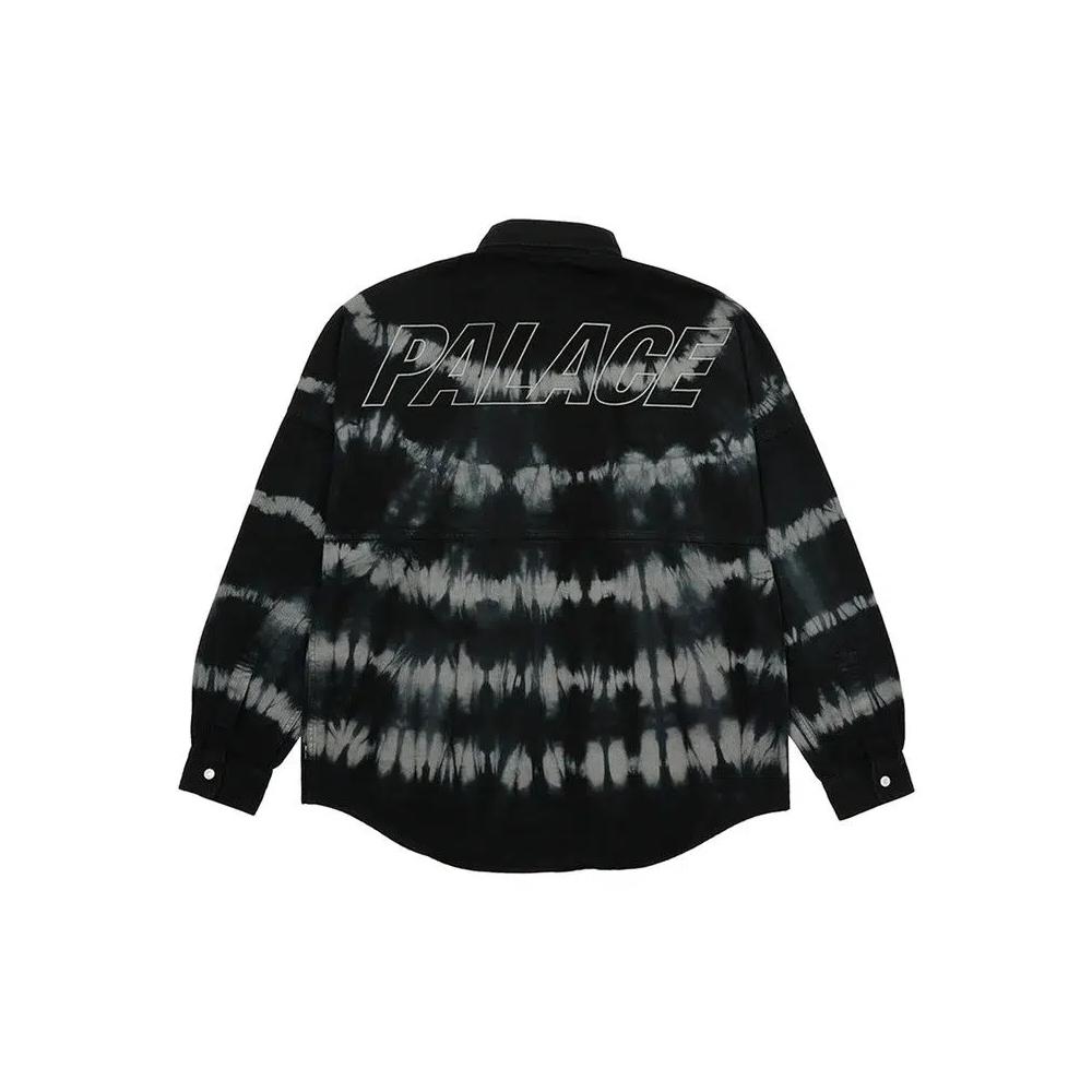 Рубашки на Пуговицах Palace Tie-Dye Shirt 'Черный' 2