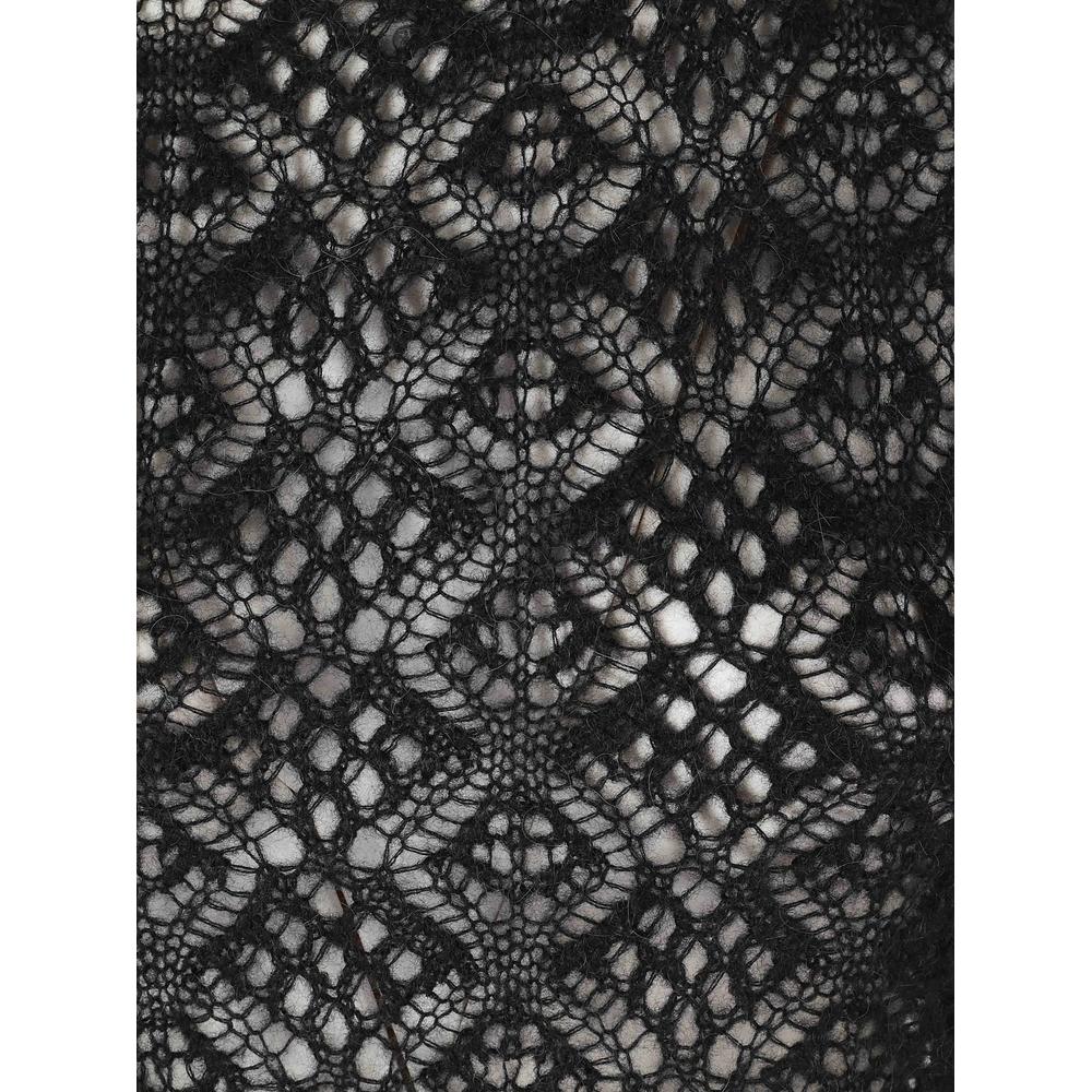 lace-knit short-sleeve blouse 3