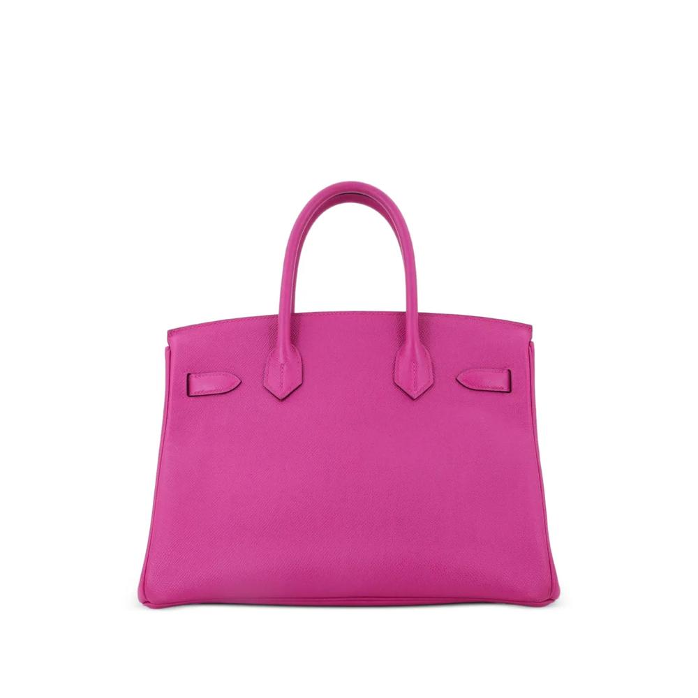 Сумка-сэтчел Birkin Handbag Pink Epsom with Palladium Hardware 30 2