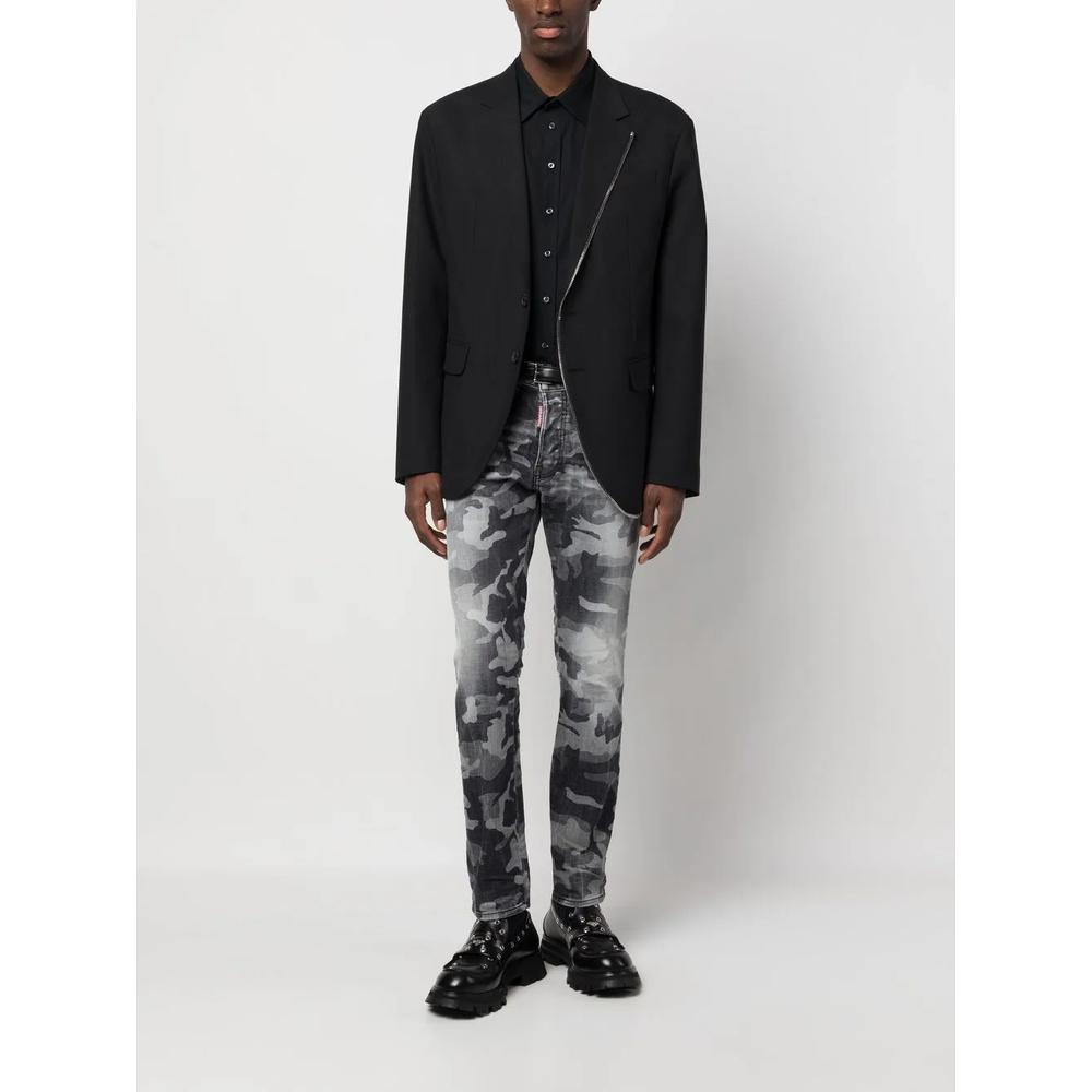 camouflage-print bootcut jeans 2
