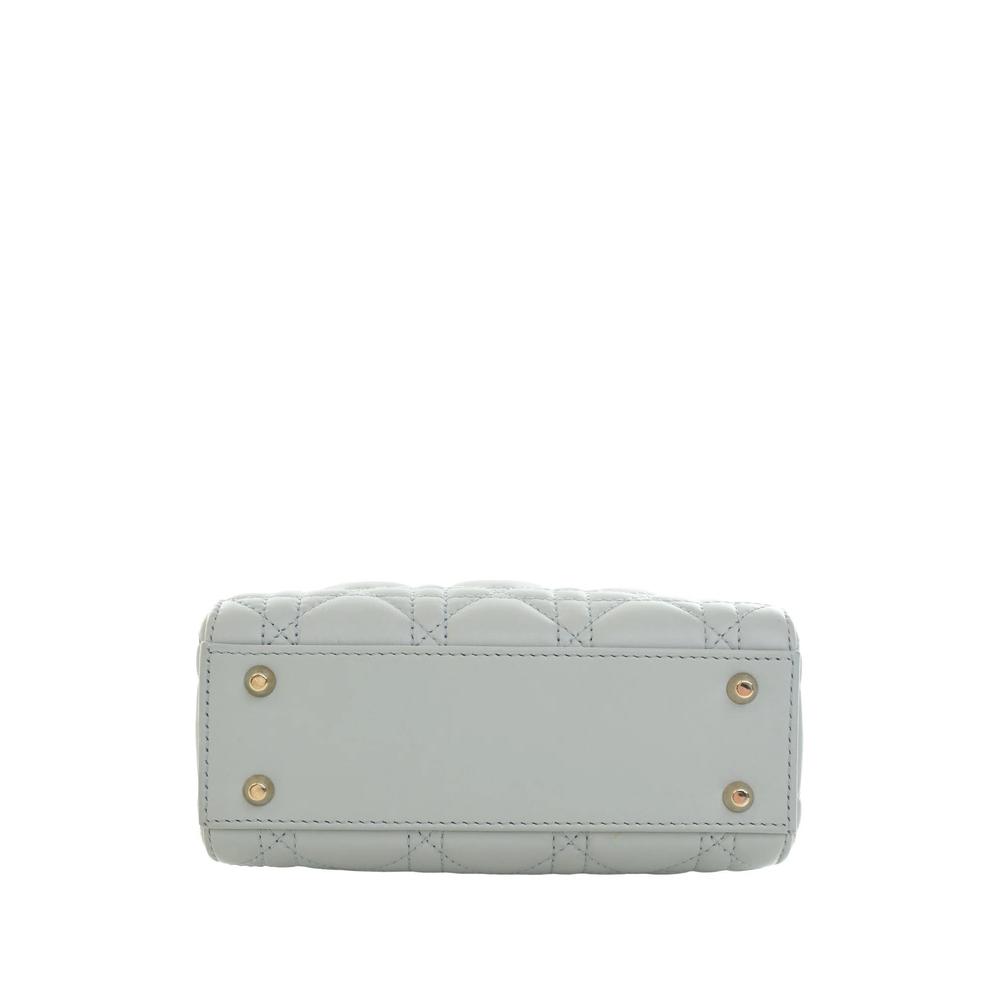 2023 Mini Lambskin Cannage Lady Dior satchel 4