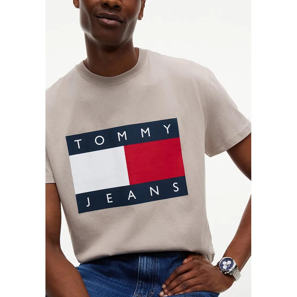 Футболка с круглым вырезом и нашивкой-флагом - Tommy Jeans 3