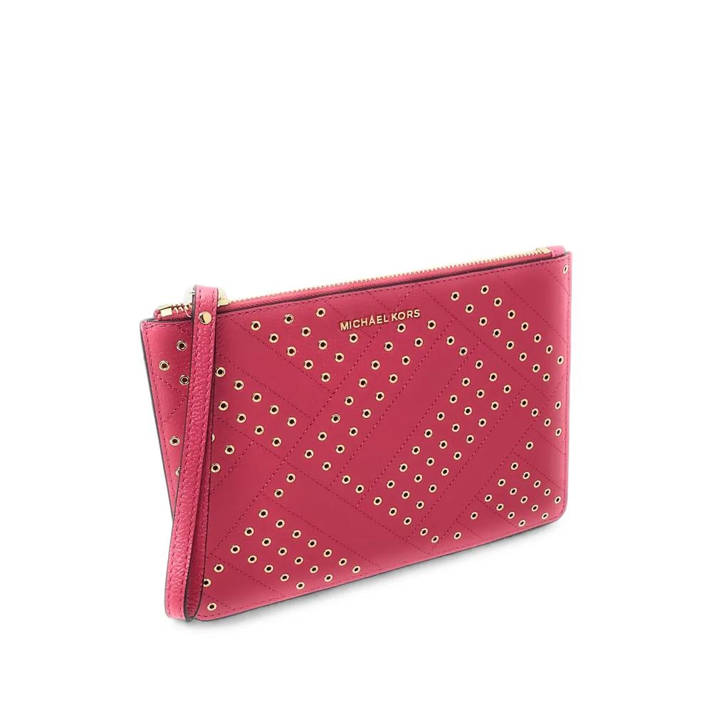 Jet Set Travel eyelet-embellished clutch bag 3
