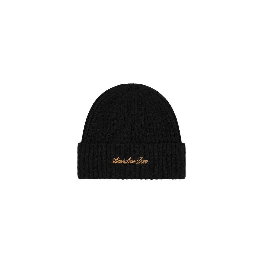 Бини Aimé Leon Dore x Porsche Cashmere Beanie 'Джет Блэк' 2