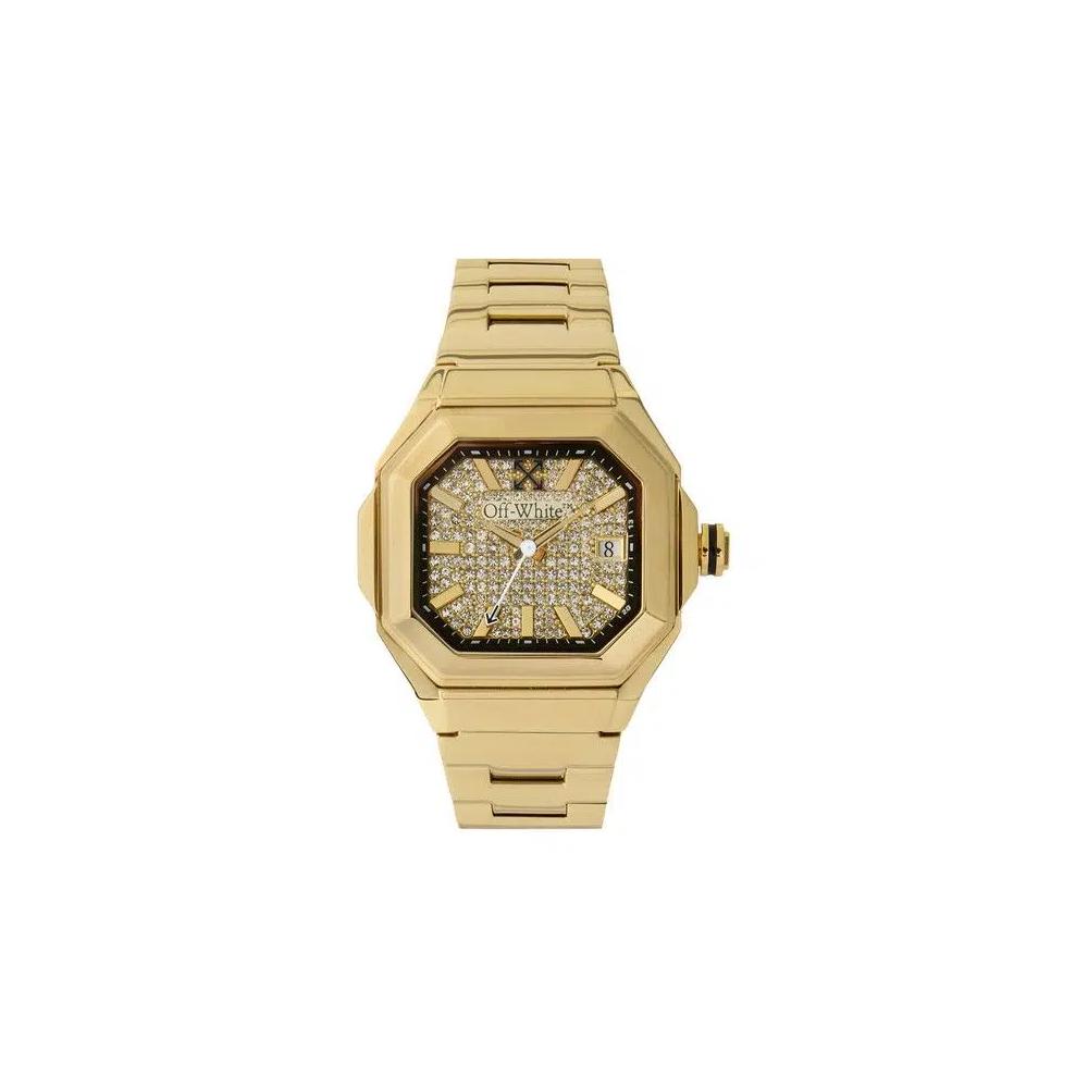 Часы Off-White Shift Crystal Watch 'Gold' 1