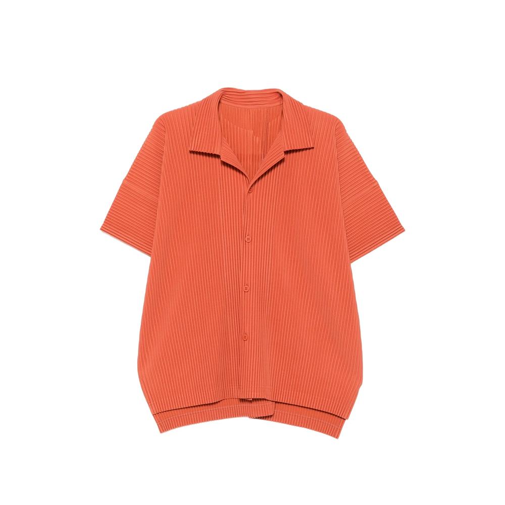 pleated short-sleeve shirt 1