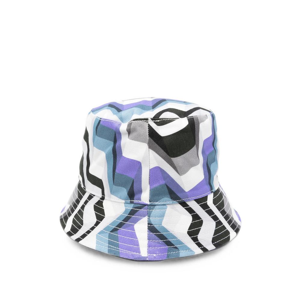 zigzag-print bucket hat 2