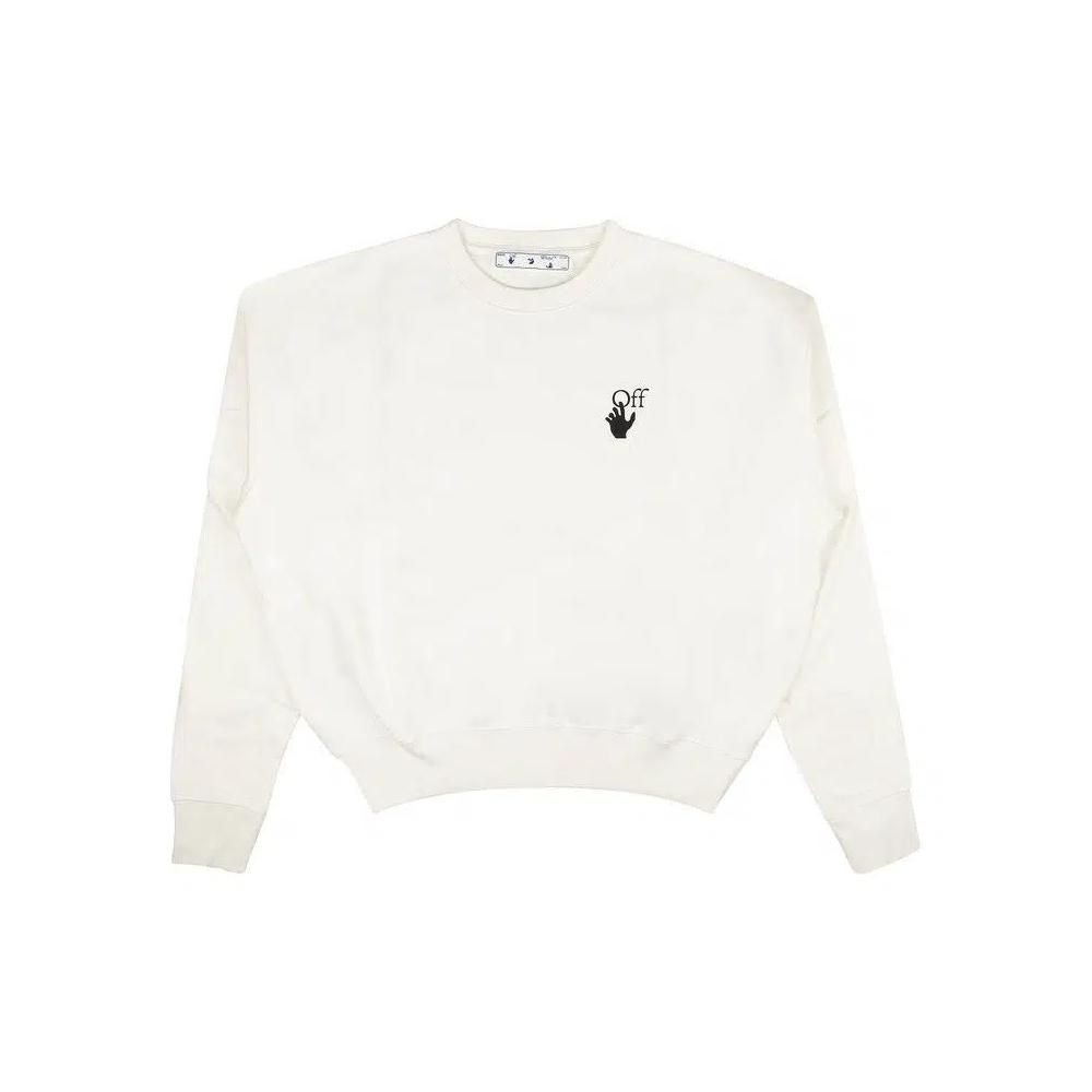 Свитеры с круглым вырезом Off-White Bubble Arrow Over Crewneck 'Белый' 1