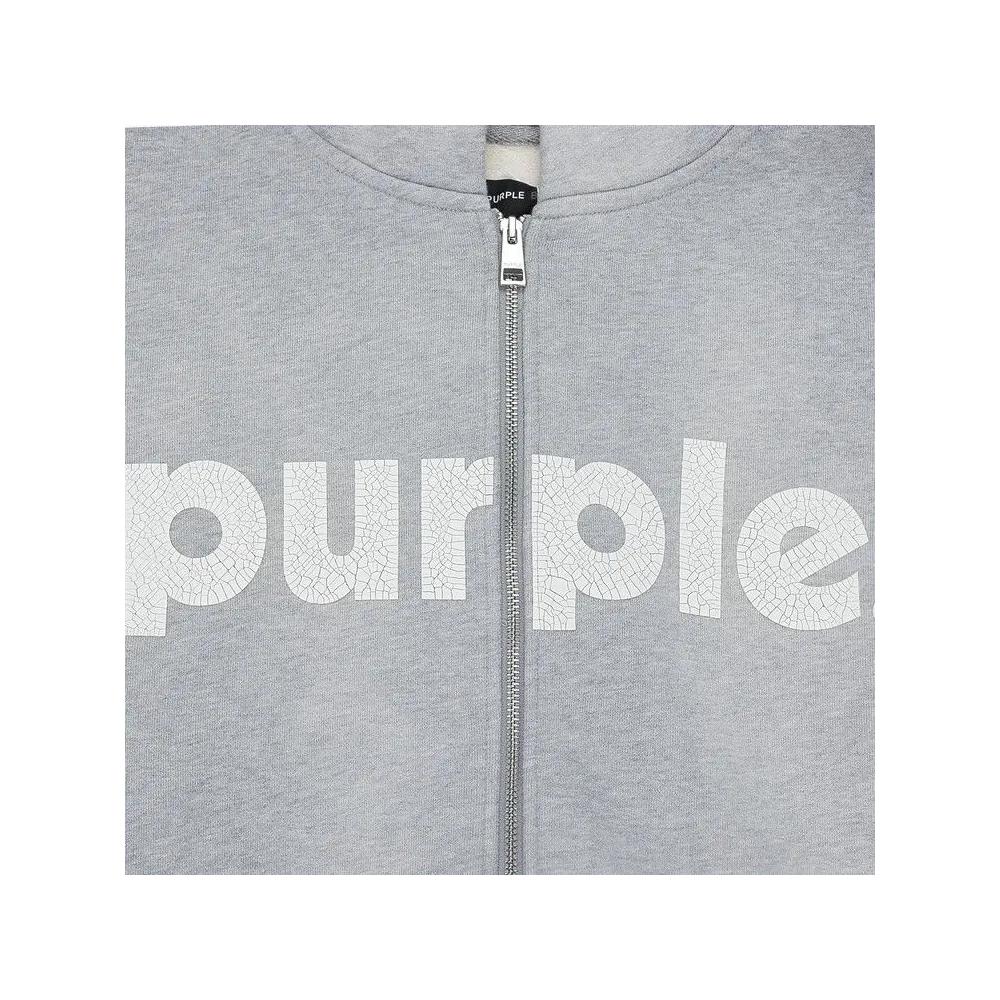 Молния PURPLE BRAND HWT Флисовая толстовка с капюшоном на полной молнии 'Heather' 3