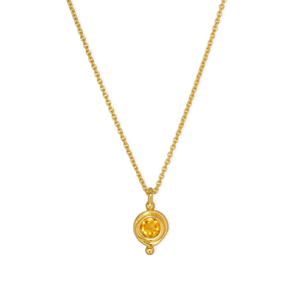 Колье November Citrine Birthstone 1