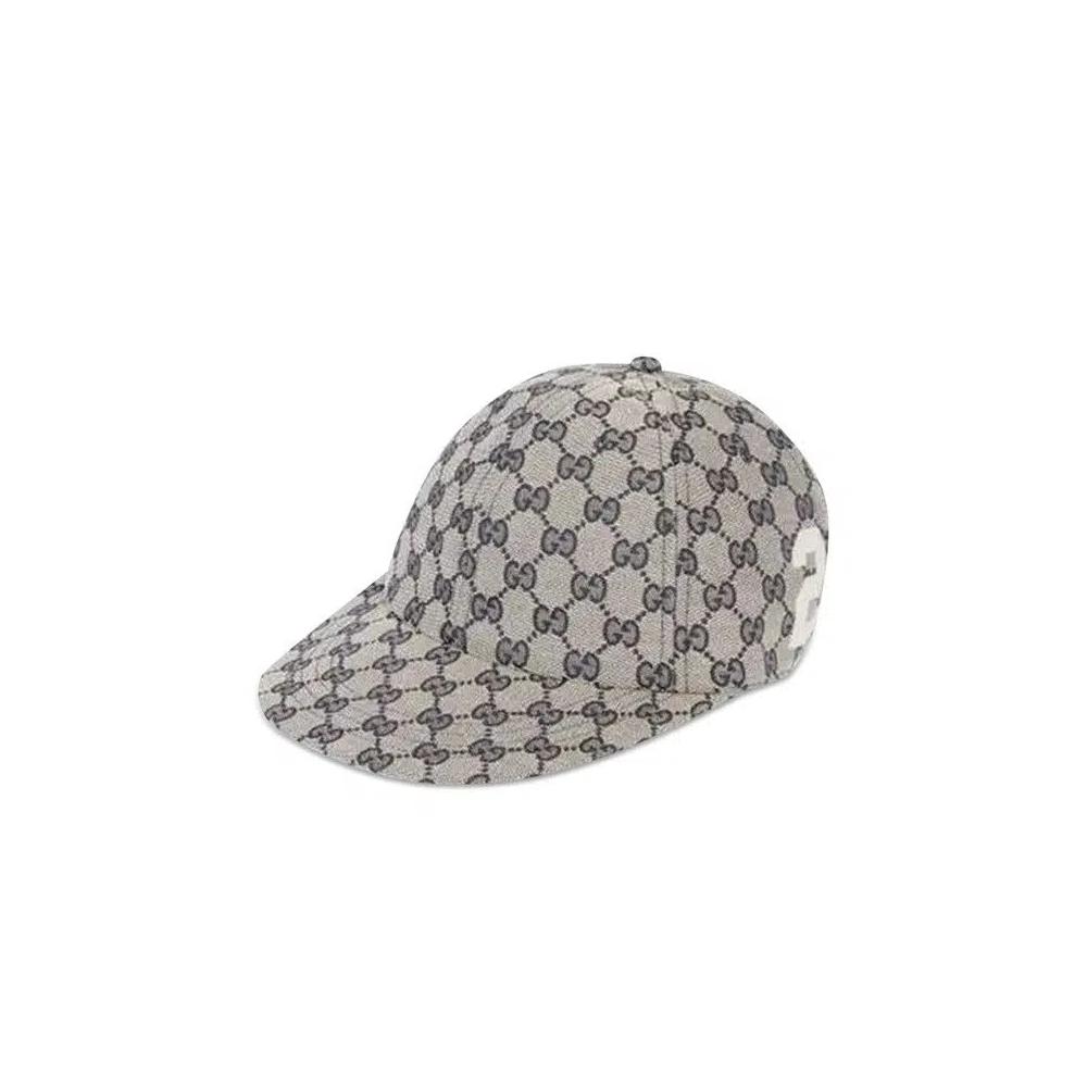 Кепки Gucci GG Canvas Baseball Cap 'Beige/Navy' 1
