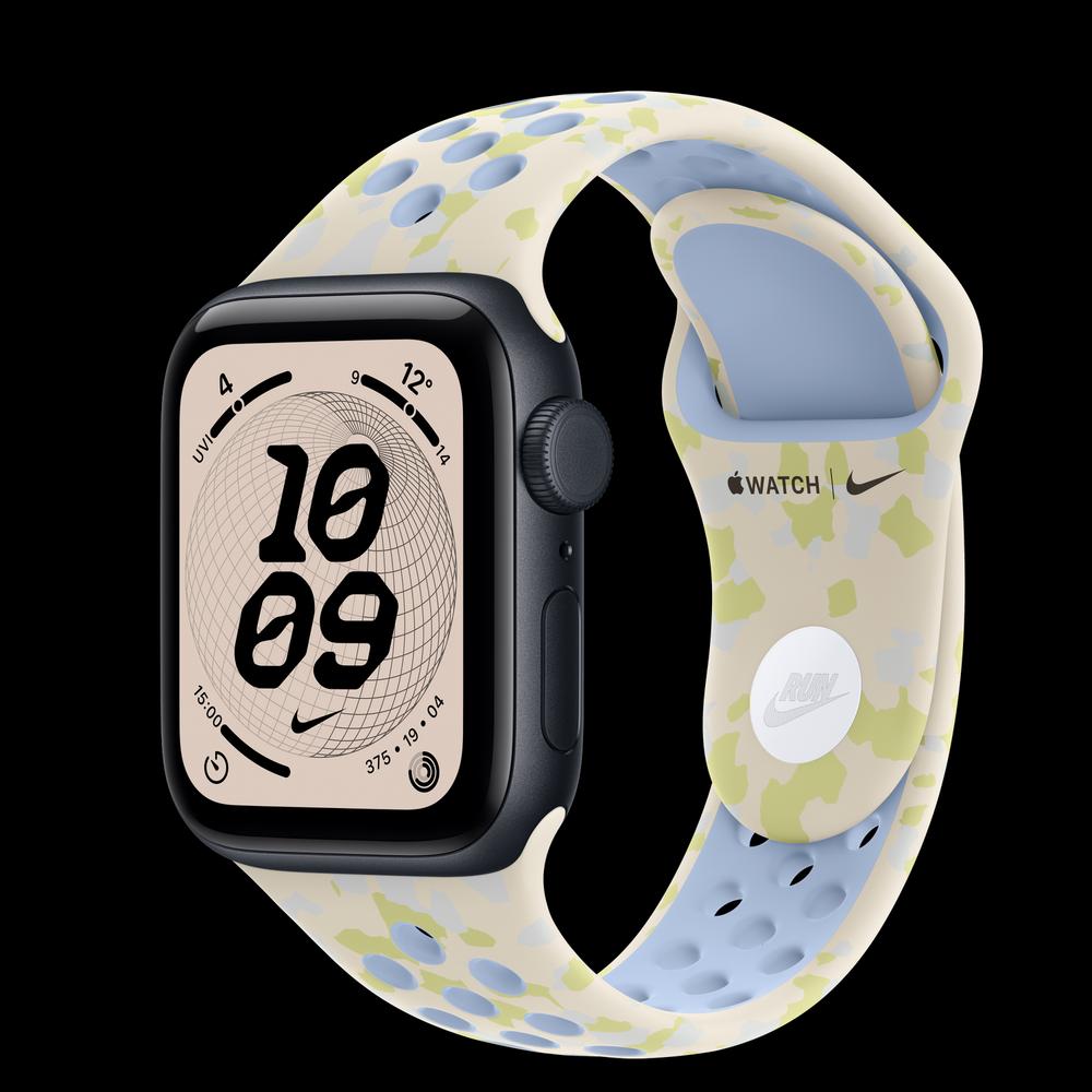Apple Watch SE 3 40 мм, GPS + Cellular, алюминий, Midnight, ремешок Chalk Calm Nike Sport Band 1