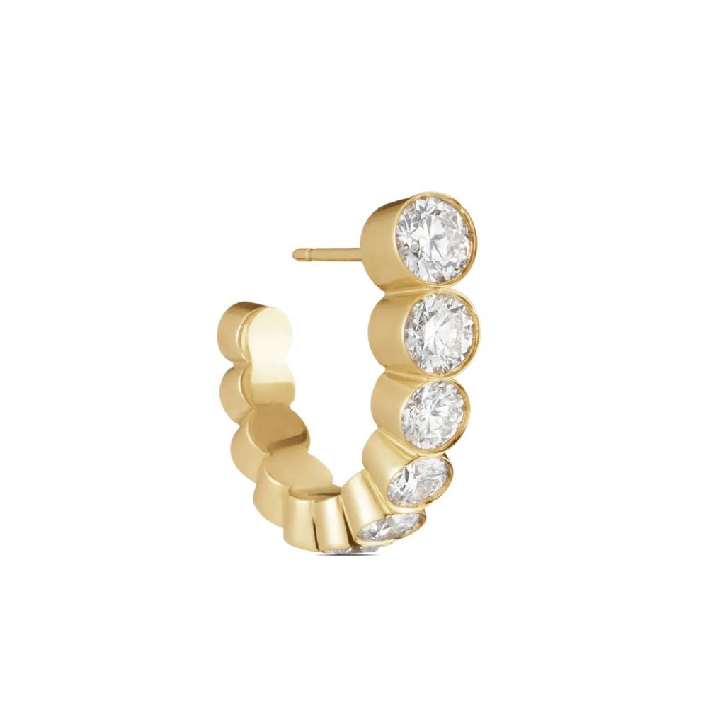 Серьги Boucle Royale из переработанного желтого золота с бриллиантами 2