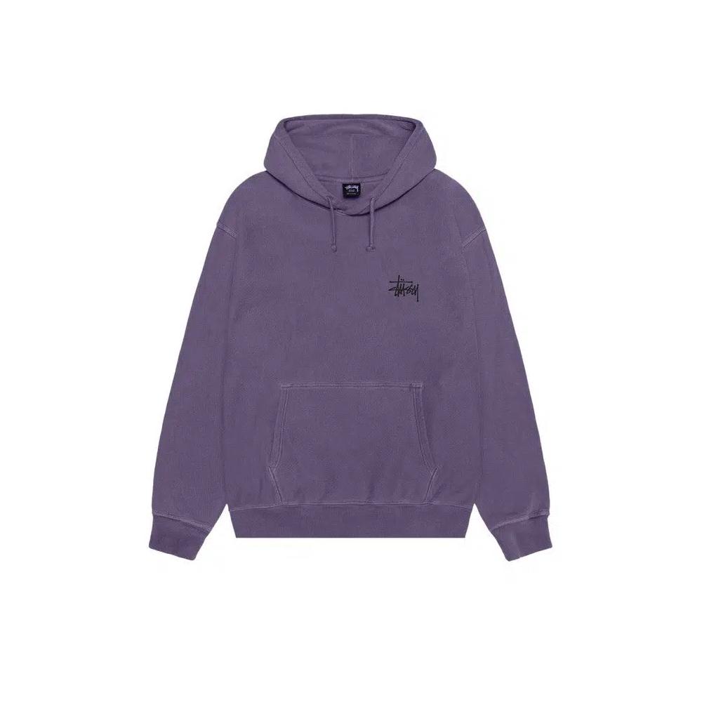 Худи Stussy Basic Hoodie Pigment Dyed 'Grape' 1