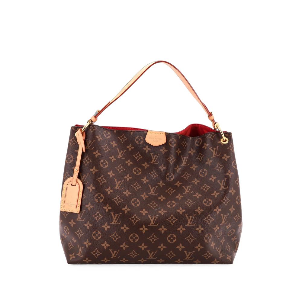 Graceful Handbag Monogram Canvas MM hobo bag 2