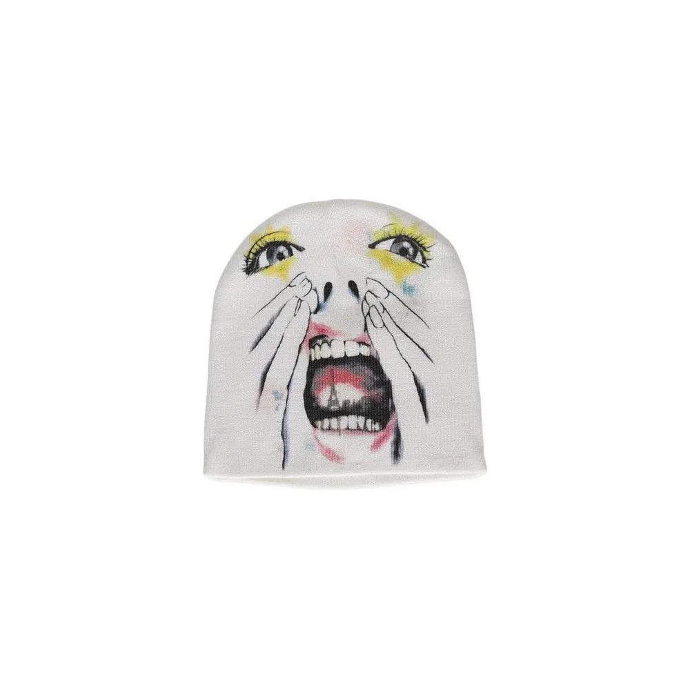 Бини Hellstar Paint Surfer Face Beanie 'White' 1