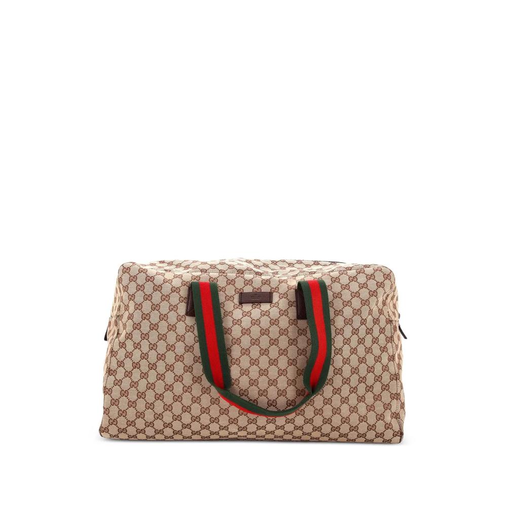 Большая дорожная сумка Web Carry On Duffle Bag GG Canvas 1