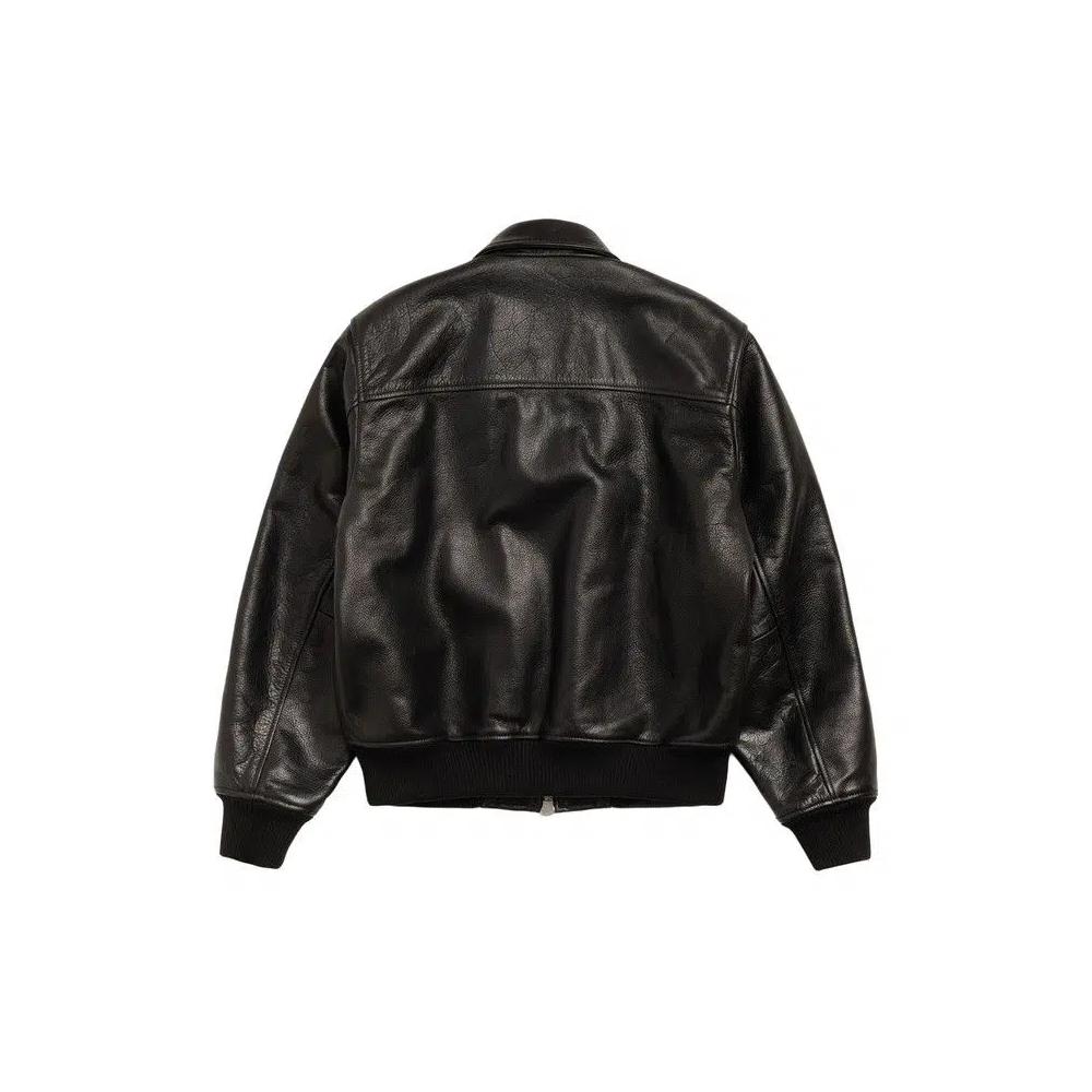 Бомберы Stussy Leather Flight Jacket 'Black' 2