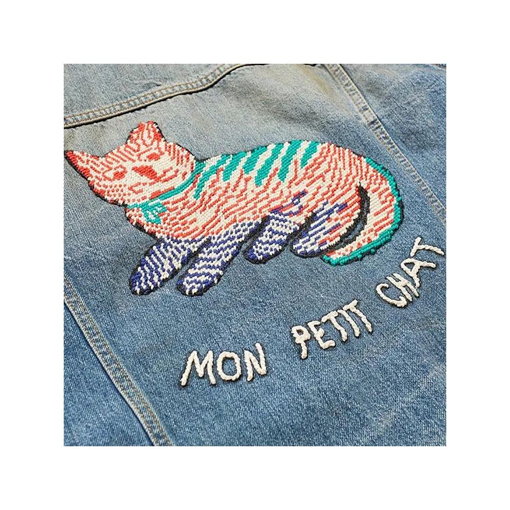Джинсовые куртки Gucci Cat Denim Jacket 'Blue' 2