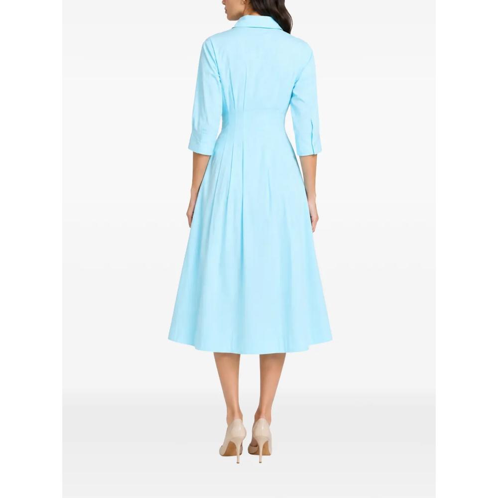 Jazz pintuck A-line midi shirt dress 4
