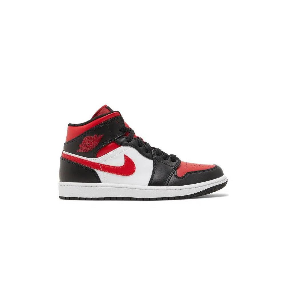 Кроссовки Air Jordan 1 Mid 'Bred Toe' 1