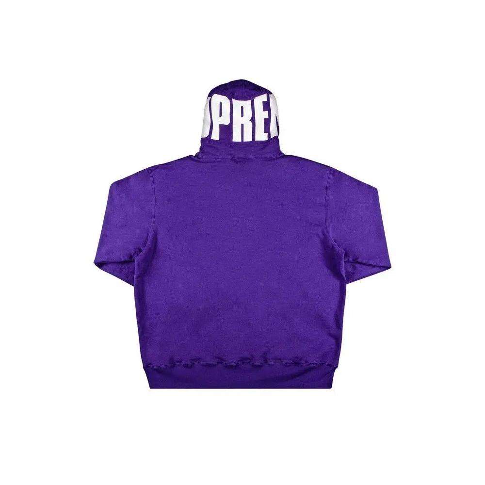 Худи Supreme Rib Hooded Sweatshirt 'Purple' 2